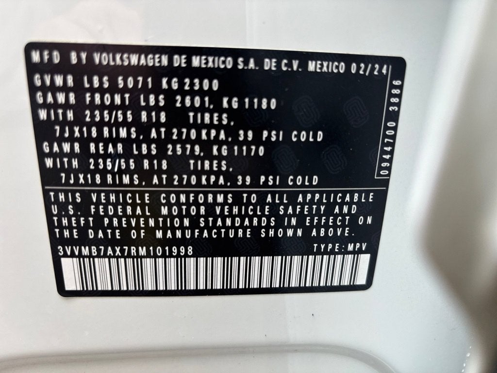 2024 Volkswagen Tiguan 2.0T SE