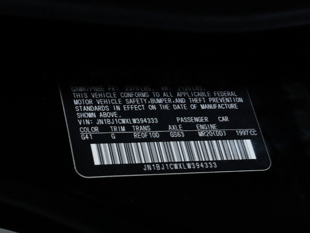 2020 Nissan Rogue Sport S
