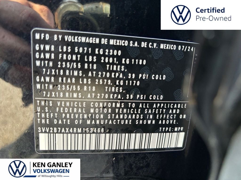 2024 Volkswagen Tiguan 2.0T SE