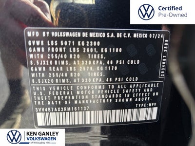 2024 Volkswagen Tiguan 2.0T SEL R-Line