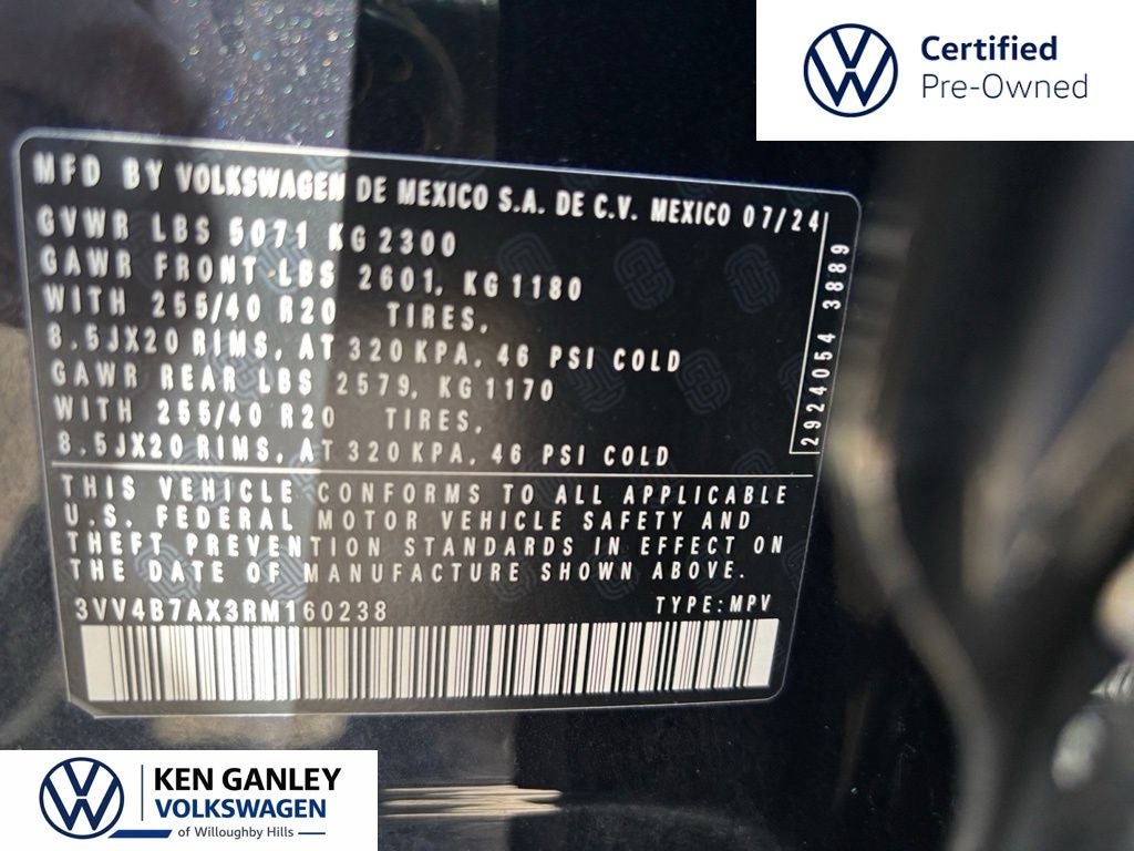2024 Volkswagen Tiguan 2.0T SEL R-Line