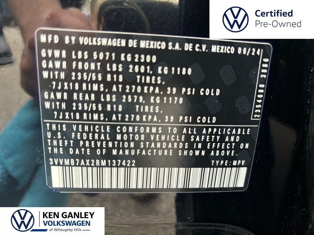 2024 Volkswagen Tiguan 2.0T SE