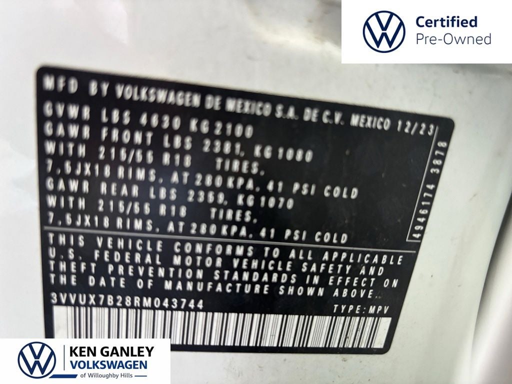 2024 Volkswagen Taos 1.5T SE